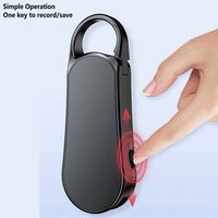 Mini dictaphone Enregistreur vocal numérique 192kbps Appareil d'enregistrement Clip Lecteur MP3 32G 64GB Clé USB Longue durée de vie de la batterie Enregistrement