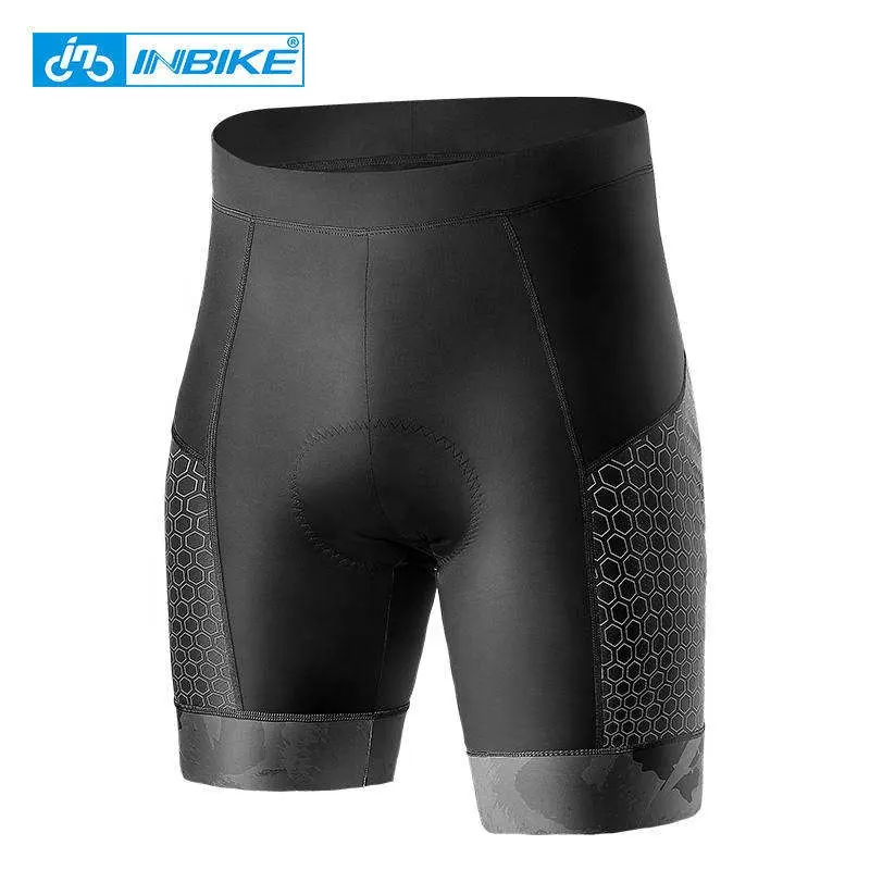 INBIKE Summer Gel Pad Shorts Shockproof Breathable MTB Bicycle Reflective Tights Cycling Shorts