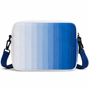 Sac bandoulière dégradé à rayures personnalisé OEM pour femme en cuir PU, sac à bandoulière pour appareil photo, décontracté, pour voyage quotidien avec large sangle réglable - Product Image 5