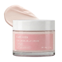 Crème hydratante profondément repulpante au collagène 4D et à l'acide hyaluronique, anti-âge, raffermissante et éclaircissante pour le visage