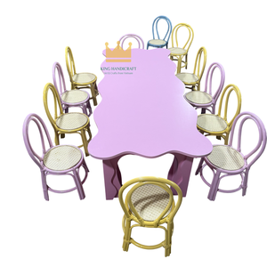 Sillas de Mimbre Hechas a Mano para Fiestas Infantiles, Muebles de Mimbre Natural para Eventos de Cumpleaños, Diseño Ligero y Duradero - Product Image 6