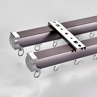Nouvelle annonce : Rail de rideau industriel en alliage d'aluminium pour salon, chambre et décoration de fenêtre domestique
