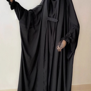 OEM/ODM Hochwertiger Einfarbiger Polyester Dubai Saudi Traditioneller Muslimischer Frauen Eid Einteiler Heißer <span class=keywords><strong>Jilbab</strong></span> - Product Image 4