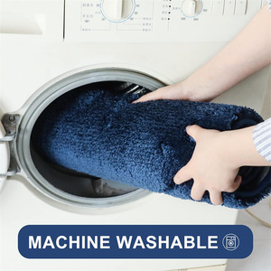 Luxury Soft <strong>Navy</strong> Tufted Washable Bathroom Runner <strong>Mat</strong> Water Absorbent Anti Slip Polyester <strong>Bath</strong> Floor <strong>Mat</strong> for Elderly Home Hotel - Product Image 6
