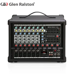 Toptan dj denetleyici topuzu-Glen Ralston 6 kanallı profesyonel dijital müzik ses dj mikseri denetleyicisi ile 700W dj ses mikseri düşük fiyat ve USB