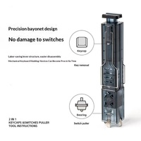 Universal Two-in-One Mechanical Keyboard Hot-Swappable Keycap Shaft Puller & Remover Model KBPULL1
