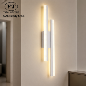 Applique murale LED linéaire moderne en métal et acrylique, pour intérieur, chambre, couloir, maison, 14W CCT 3000K 4500K 6000K - Product Image 1