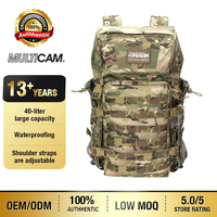 Sac à dos tactique multi-compartiments grande capacité 40L en nylon 500D Molle, sac d'escalade pour la randonnée et le camping en plein air