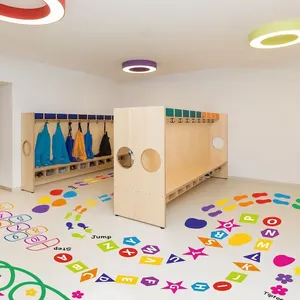 Benutzer definierte sensorische Pfad Boden Aufkleber abnehmbare Schule Dekoration Aufkleber Klassen zimmer Kindergarten Distanz Vinyl PVC Aufkleber