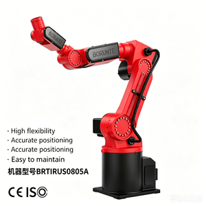 Económico Brazo Robótico BORUNTE BRTIRUS0805A de 6 Ejes con Motor y Caja de Cambios, Carga de 5 kg para Estampado, Carga, Descarga y Transferencia de Componentes Pequeños - Product Image 1