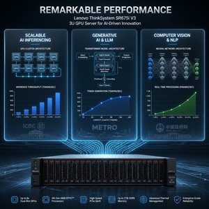Nuevo Servidor en Rack Lenovo ThinkSystem SR675i V3 Dual AMD EPYC 8x RTX PRO 6000 Blackwell GPU AI Inference <span class=keywords><strong>GenAI</strong></span> 3U - Product Image 2