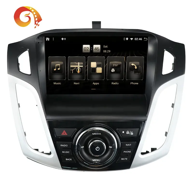 2 Din 9 "Dvd לרכב מולטימדיה סטריאו אנדרואיד Autoradio ניווט Gps עבור פורד פוקוס 12-18