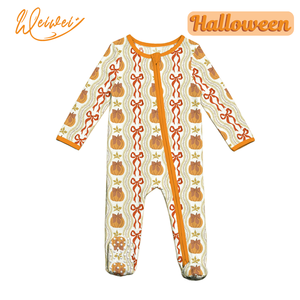 Pyjama en coton de bambou WEIWEI, barboteuse pour bébé, 95% bambou, 5% élasthanne, vêtements pour bébé, pyjama pour enfants, pyjama en bambou pour bébé - Product Image 1