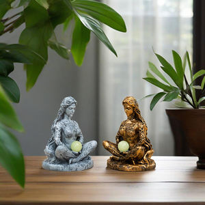 Statue de la déesse <span class=keywords><strong>Gaia</strong></span>, mère de la Terre, en résine moderne, sculpture artisanale pour la maison et le jardin, décoration pour Thanksgiving et Noël, vente chaude - Product Image 3
