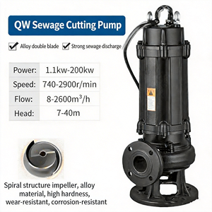 Source Factory QW200m³/h Submersible Sewage <b>Pump</b>, Stable Operation for Wastewater Discharge and Cleaning - Product Image 1