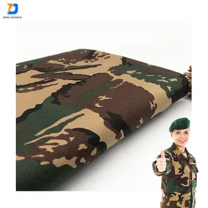 Jinda Fabric Supplier Color Fast 59" Width T/C 80/20 Blending 200gsm Woven Waterproof Rib Stop Camouflage Print Twill Fabric