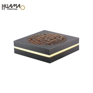 Wholesale Custom Box Paper Gift Wooden Cover Paper Box With Insert Wooden Gift Box