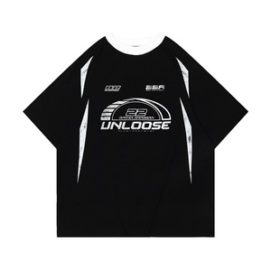 Camiseta de Motociclismo Estilo Racing para Hombre, Unisex, a la Moda, Personalizada, con Costuras Reforzadas, Mangas Cortas, 100% Algodón, Corte Regular, Estampada - Product Image 2