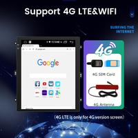 Lecteur multimédia de voiture Android 8 cœurs 4G LTE 9,7 pouces avec CarPlay, navigation GPS, radio stéréo, écran tactile pour Jeep Compass 2017~2020