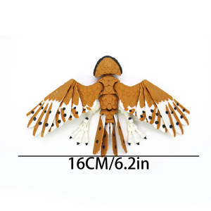 Figura Posable de Búho Granizo Impresa en 3D de Plástico con Alas y Cabeza Totalmente Flexibles, Juguete Sensorial Antiestrés <span class=keywords><strong>para</strong></span> Escritorio, Escala 1/12 - Product Image 6