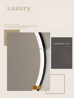 Miroir intelligent circulaire Alec anti-buée pour hôtel, en acrylique, avec écran tactile, éclairé, miroir rond pour salle de bain