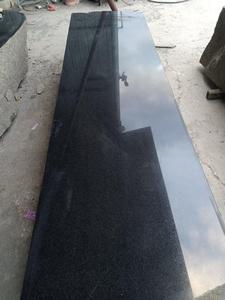 Comptoir tout en granit noir, poli, acide naturel - Product Image 6