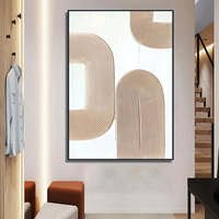 Art original de haute qualité, décoration murale moderne pour la maison, toile, peinture à l'huile abstraite 3D texturée, 100% peinte à la main, cadre en bois, sur mesure