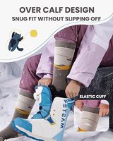 Chaussettes ADAXI pour jeunes et adultes, en laine/nylon, antidérapantes, séchage rapide, respirantes, écologiques, absorbant la transpiration, antibactériennes, pour l'hiver