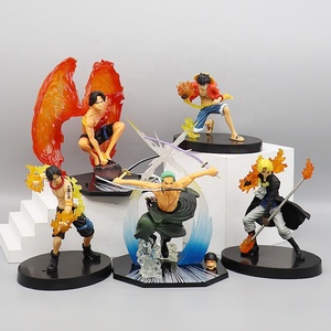 Figuras de One Piece: Roronoa Zoro, Portgas D. Ace, Sabo, <span class=keywords><strong>Vinsmoke</strong></span> Sanji, Muñecos de PVC, Figuras de Acción de Anime, Regalo - Product Image 3