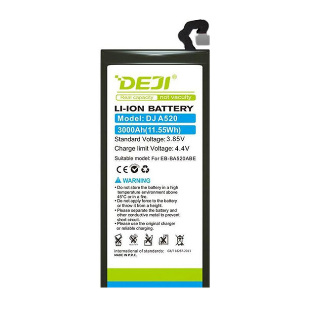 DEJI 3000mAh Polymer Cell Phone Battery for Samsung Galaxy A5 2017 A520 J530 J5 2017 A520F EB-BA520ABE