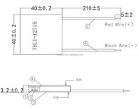 Module de refroidissement thermoélectrique TEC1-12715, climatiseur d'air personnalisé, générateur d'eau TEC 12715 12v Peltier