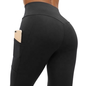 Mallas enhancement training high waist with pockets and scraps pants womens - Product Image 1