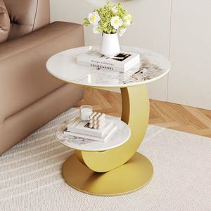 Table d'appoint en métal de style moderne - Salon, canapé et hôtel, petite table de balcon, minimaliste, moderne, créative, meubles de maison - Product Image 4