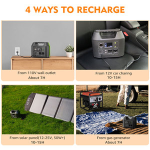 300W xách tay năng lượng mặt trời Máy phát điện dự phòng Powerstation LiFePO4 pin hệ thống năng lượng 256wh phí cung cấp xe đèn pin-đặc biệt - Product Image 5