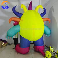 Monstre gonflable personnalisé, durable, facile à installer, coloré, pour Halloween, ambiance d'horreur, accessoire décoratif avec ventilateur intégré, en tissu Oxford