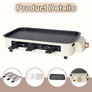 Parrillas eléctricas para <span class=keywords><strong>barbacoa</strong></span> de nuevo estilo, estufa de mesa para interiores, placa de <span class=keywords><strong>barbacoa</strong></span> eléctrica, sartenes para hornear eléctricas, antiadherentes sin humo - Product Image 4