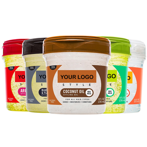 <span class=keywords><strong>Gel</strong></span> coiffant personnalisé avec logo, tenue extra forte, super fixation, <span class=keywords><strong>gel</strong></span> pour cheveux bouclés - Product Image 1