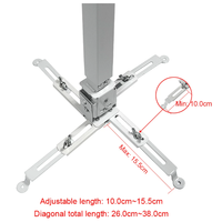 Support de plafond universel pour projecteur en acier laminé à froid, support mural suspendu pour projecteur, pour la maison et le bureau
