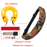 Ceinture de sauvetage gonflable portable, gonflage automatique ou manuel au CO2, ceinture de sauvetage pour la pêche, la navigation de plaisance, la survie aquatique pour adultes