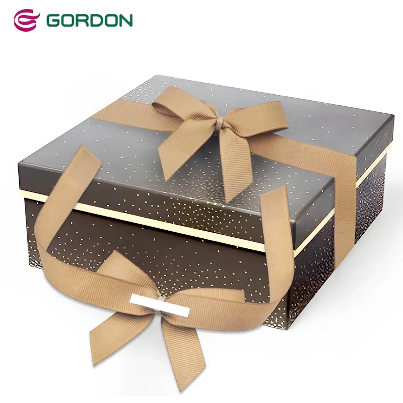 Caja de regalo de cintas Gordon, lazo de mariposa, lazo de regalo de grogrén autoadhesivo preatado, lazo de cinta para regalos, artes y manualidades