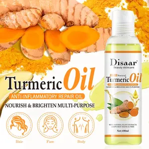 Natural Pure Organic gold turmeric super whitening oil skin care turmeric oil for face and body