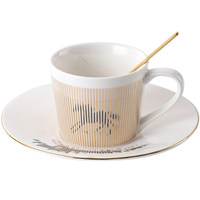 Tasse à café artisanale haut de gamme exquise, modèle de designer, tasse miroir artistique à projection dynamique, motif cheval au galop, tasse nordique luxueuse