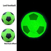 Nouveaux jouets 2026 : Ballon de football en caoutchouc lumineux qui brille dans le noir, idéal pour les sports nocturnes, cadeaux LED pour adolescents