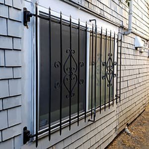 Barres <span class=keywords><strong>de</strong></span> sécurité décoratives <span class=keywords><strong>en</strong></span> <span class=keywords><strong>fer</strong></span> forgé pour fenêtres à battants, grilles anti-effraction pour fenêtres - Product Image 3