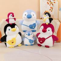 Sacs en peluche Adorables Pingouins Arctiques, en coton PP brodé, super doux, anti-stress, vente en gros pour machines à pinces et salles d'arcade