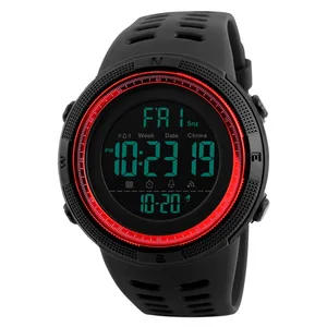 SKMEI-reloj deportivo Digital para hombre, pulsera deportiva resistente al agua hasta 50m, con correa de PU, 1251