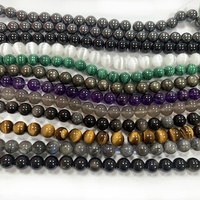 Vente en Gros Perles de Pierres Précieuses Naturelles en Fil Perles Rondes Détachées pour Fabrication de Bijoux Bracelets 6mm 8mm 10mm