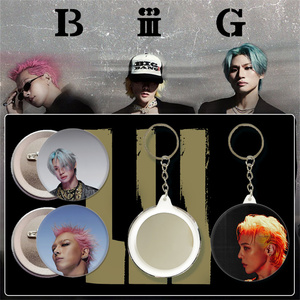 KPOP <span class=keywords><strong>BIGBANG</strong></span> Álbum de Regreso BiiiG Pin de Acrílico con Foto Conceptual Redonda GD Daesung TAEYANG D-Dragon para Fans, Accesorios para Bolsos - Product Image 2