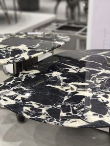 Mesa de piedra de lujo negra personalizada, muebles de piedra de primera calidad para <span class=keywords><strong>Hotel</strong></span> y hogar, mesas de comedor elegantes, fabricante superior - Product Image 5