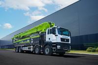 Pompe à béton mobile montée sur camion à 6 sections Zoomlion vente chaude 62m 62X-6RZ en Asie